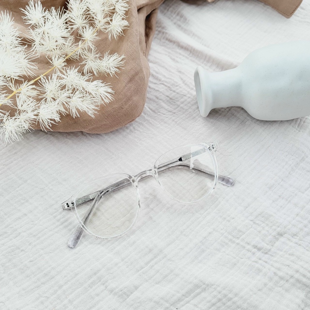 Gọng kính cận nhựa acetate lõi kim loại cao cấp 9072
