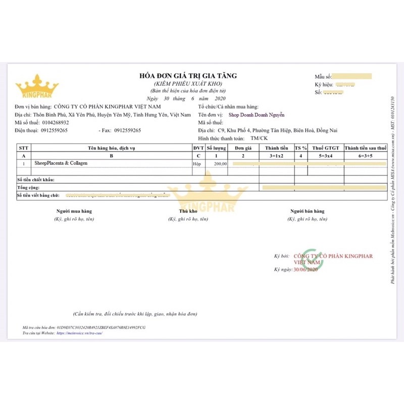 Nhau Thai Cừu SHEEP PLACENTA & COLLAGEN Kingphar Hộp 60 viên -  Mờ Nám, Đẹp Da Cân Bằng Nội Tiết | Thế Giới Skin Care