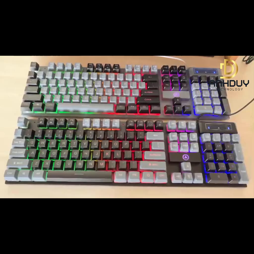 Bàn phím giả cơ gaming Yindiao K500 có dây Led 7 màu xuyên phím gõ êm và nhạy ngoại hình siêu đẹp - Hàng chính hãng | BigBuy360 - bigbuy360.vn