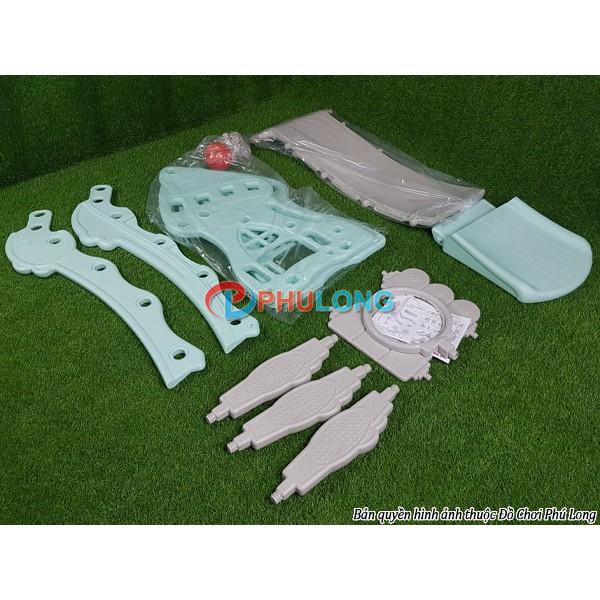 Bộ cầu trượt cho bé hình nấm, cầu tuột nhựa giá rẻ cho bé PL0628B
