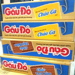 Cháo Gấu Đỏ thùng 50 gói x 50g .