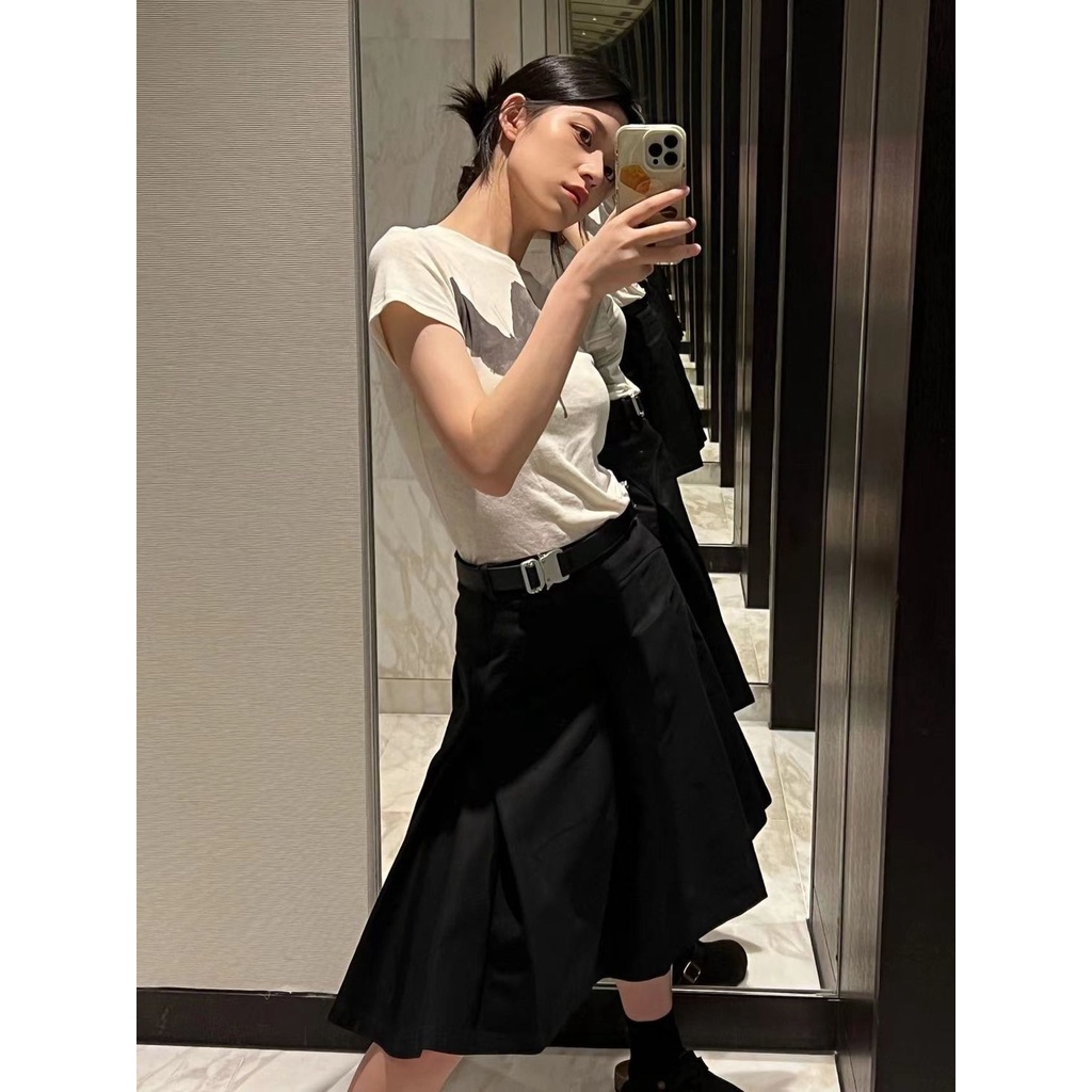 Áo Thun Tay Ngắn Cổ Tròn In Hình Bướm Thời Trang Mùa Hè Mới 2022 Dành Cho Bạn Nữ