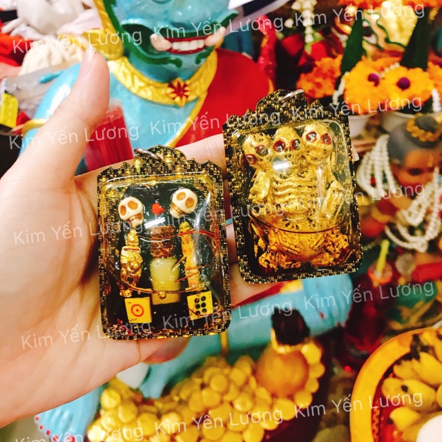 🎀 Mặt Dây Chuyền Prai Thong Arjan Krieng Krai Thái Lan (Mạnh) 🎀
