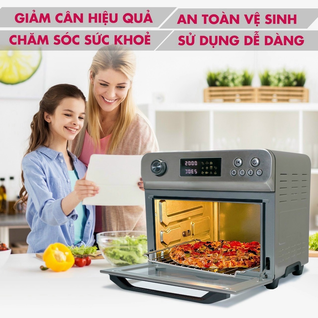 Nồi chiên không dầu đối lưu Mishio MK314 24L (Freeship)