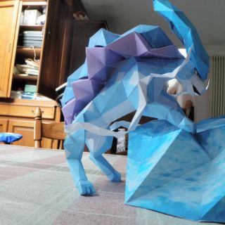 Mô hình giấy Pokemon: Suicune Ver.1