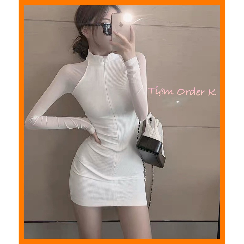 ORDER♥️Đầm,Váy Body Trắng Thể Thao(ảnh thật)Fzsize Dưới 50kg