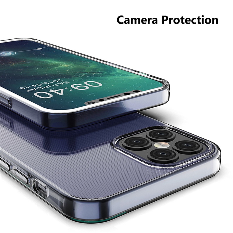 Ốp điện thoại silicon dẻo trong suốt chất lượng cao cho IPhone 13 12 Mini Pro Max Plus