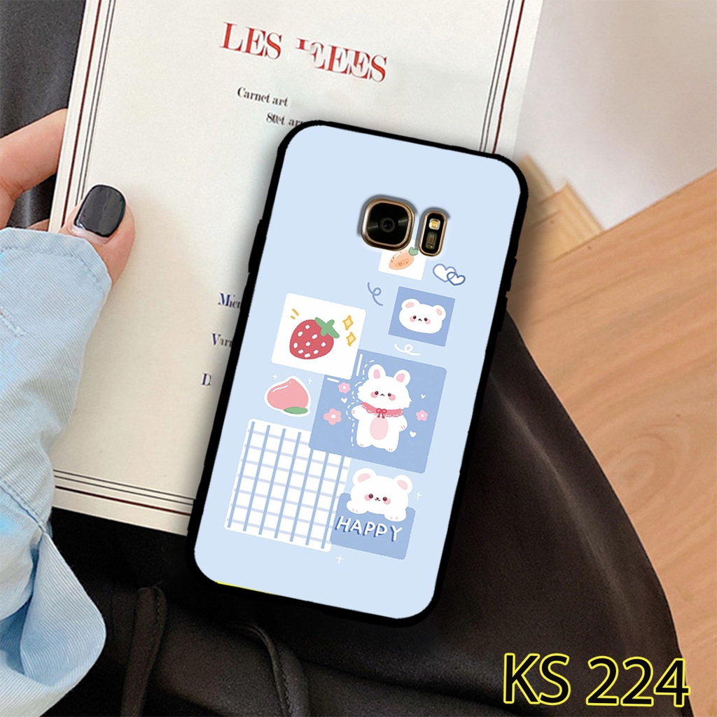 Ốp lưng Samsung Galaxy S6/S6 Edge/S7/S7 Edge in hình gấu con ngộ nghĩnh_Ốp SS S6/S6E/S7/S7E