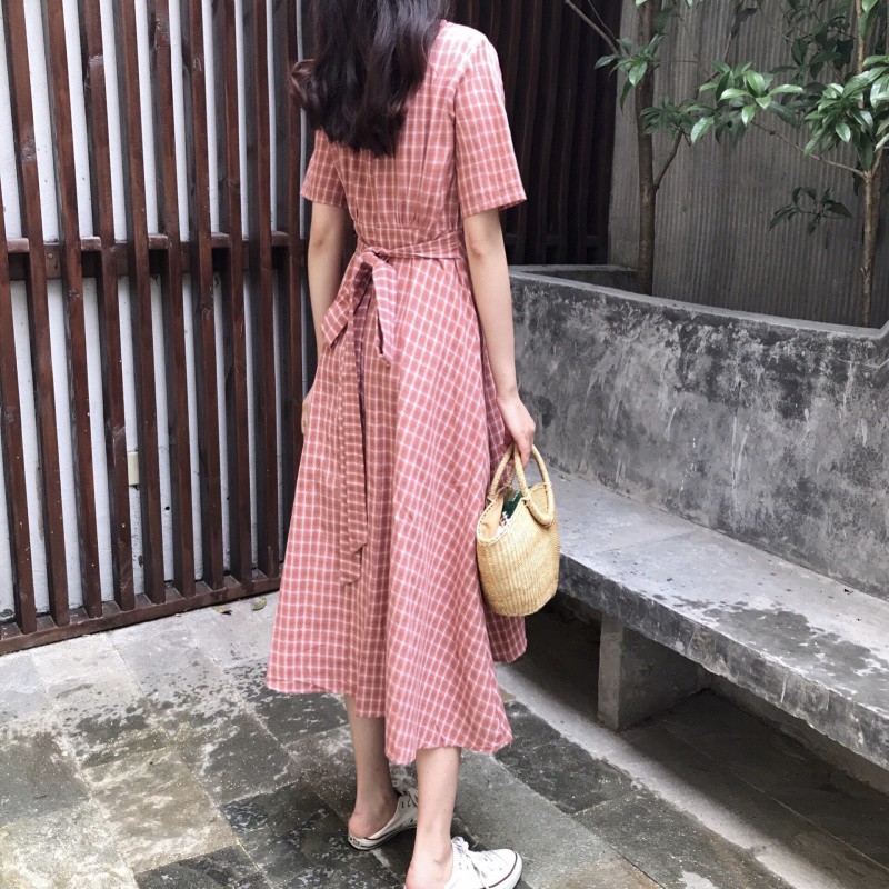 Váy kẻ caro dáng dài [ORDER] | BigBuy360 - bigbuy360.vn