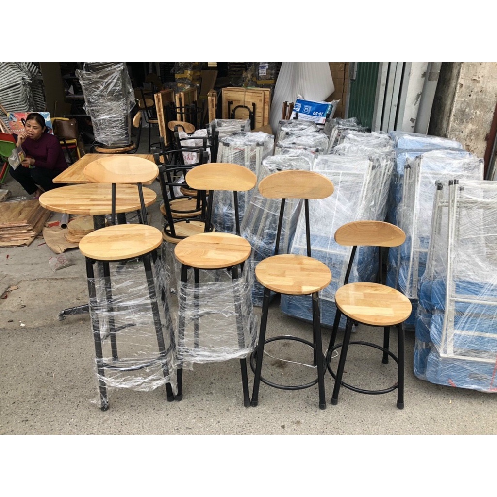Ghế sắt quầy ba cao giá rẻ