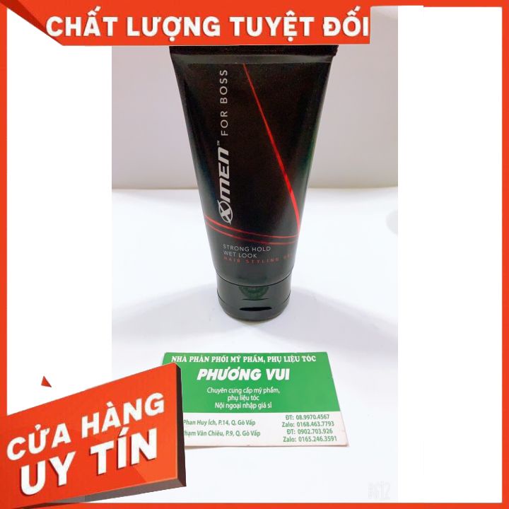 GEL -Keo vuốt tóc X-Men For Boss Gel STRONG HOLD WET LOOK  -và  X-Men Sport  15ml-tạo nếp tóc bóng mượt -giữ nếp lâu