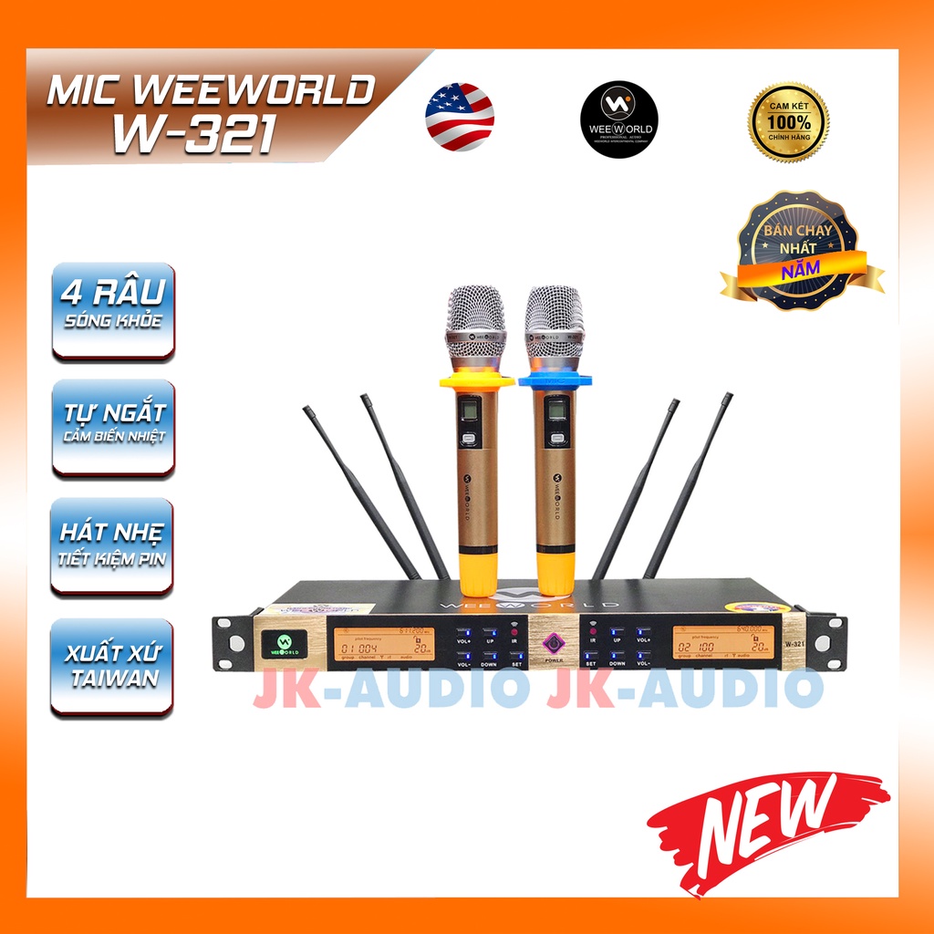 Mic không dây cao cấp Weeworld  W-321