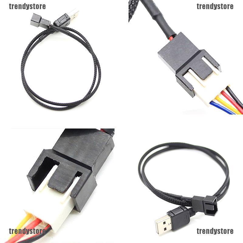 Dây cáp chuyển đổi USB A Male sang 2-Pin / 3-Pin 3pin / 4-Pin cho 5V