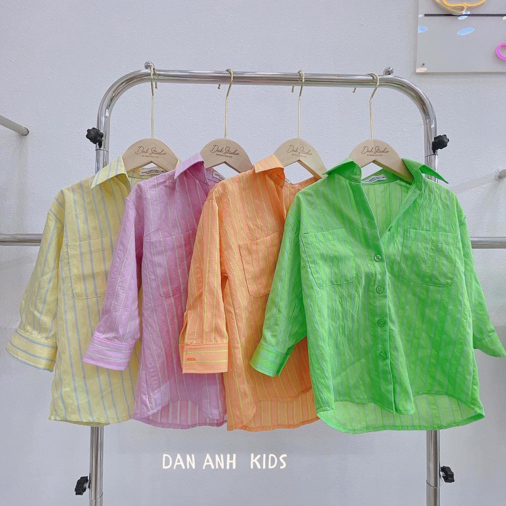 Áo Somi Màu Pastel Phong Cách Korea Cho Bé D.A.K