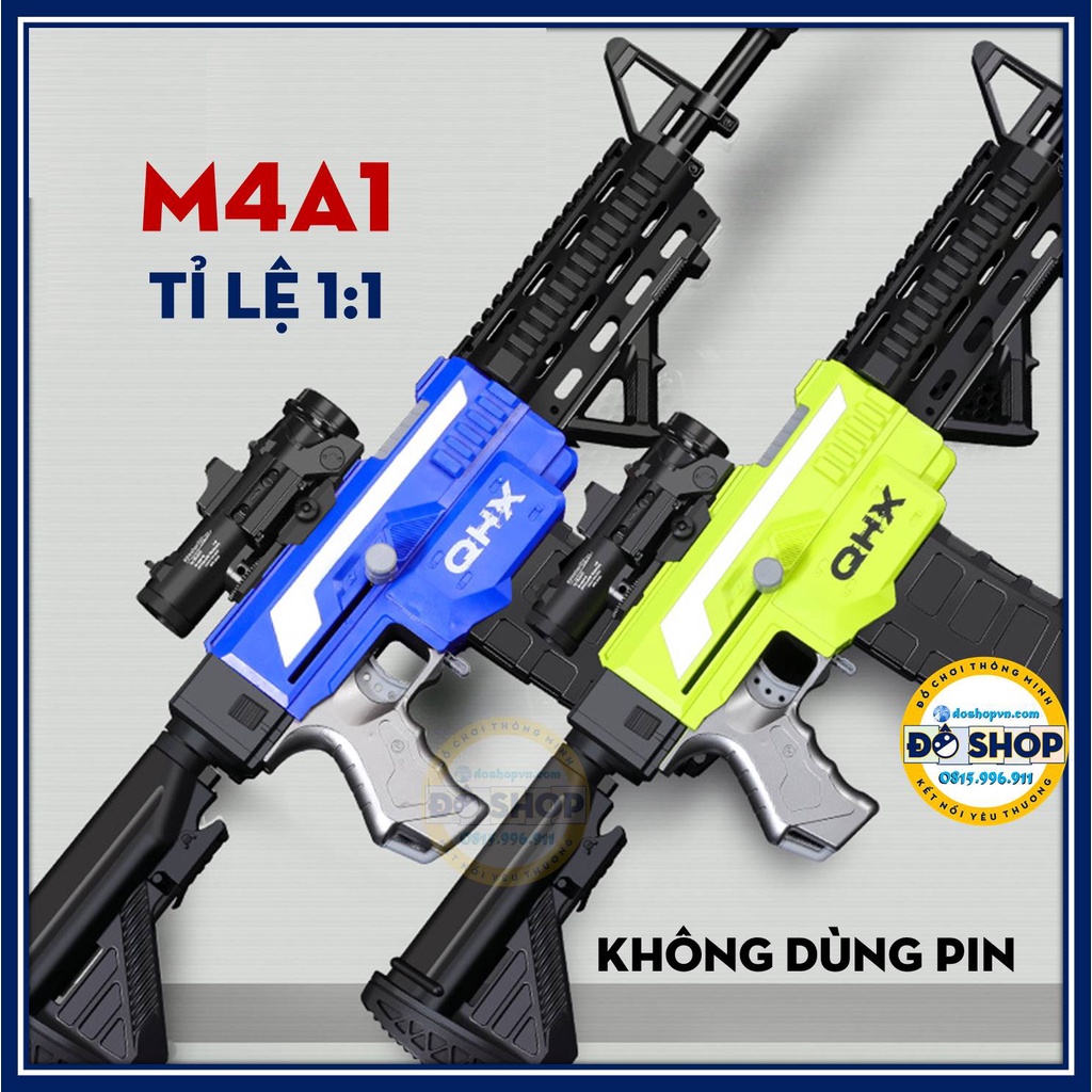 Đồ Chơi Trẻ Em Sung Nerf Ban Đan Xốp QHX M4-A1 Không Dùng Pin - Đô Shop