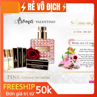 Chính hãng Tinh dầu nước hoa Pháp Valentino dạng lăn 12ml - V TINO