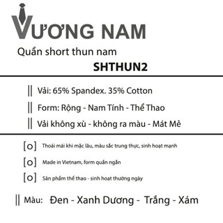 Quần đùi nam thể thao chất thun poly co giãn 4 chiều ་