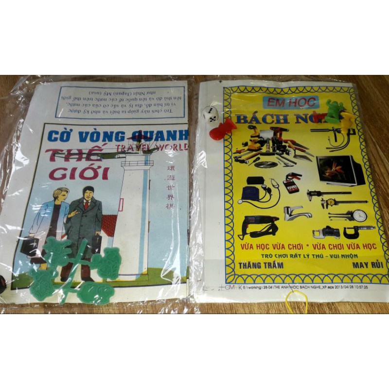 Sét 9 loại cờ tuổi thơ bằng giấy gồm 3 loại Em là BácHọc+VQ thế giới+TC viên+Đua Xe+BácHọc Như ý+BáchNghệ+Thế giới nước