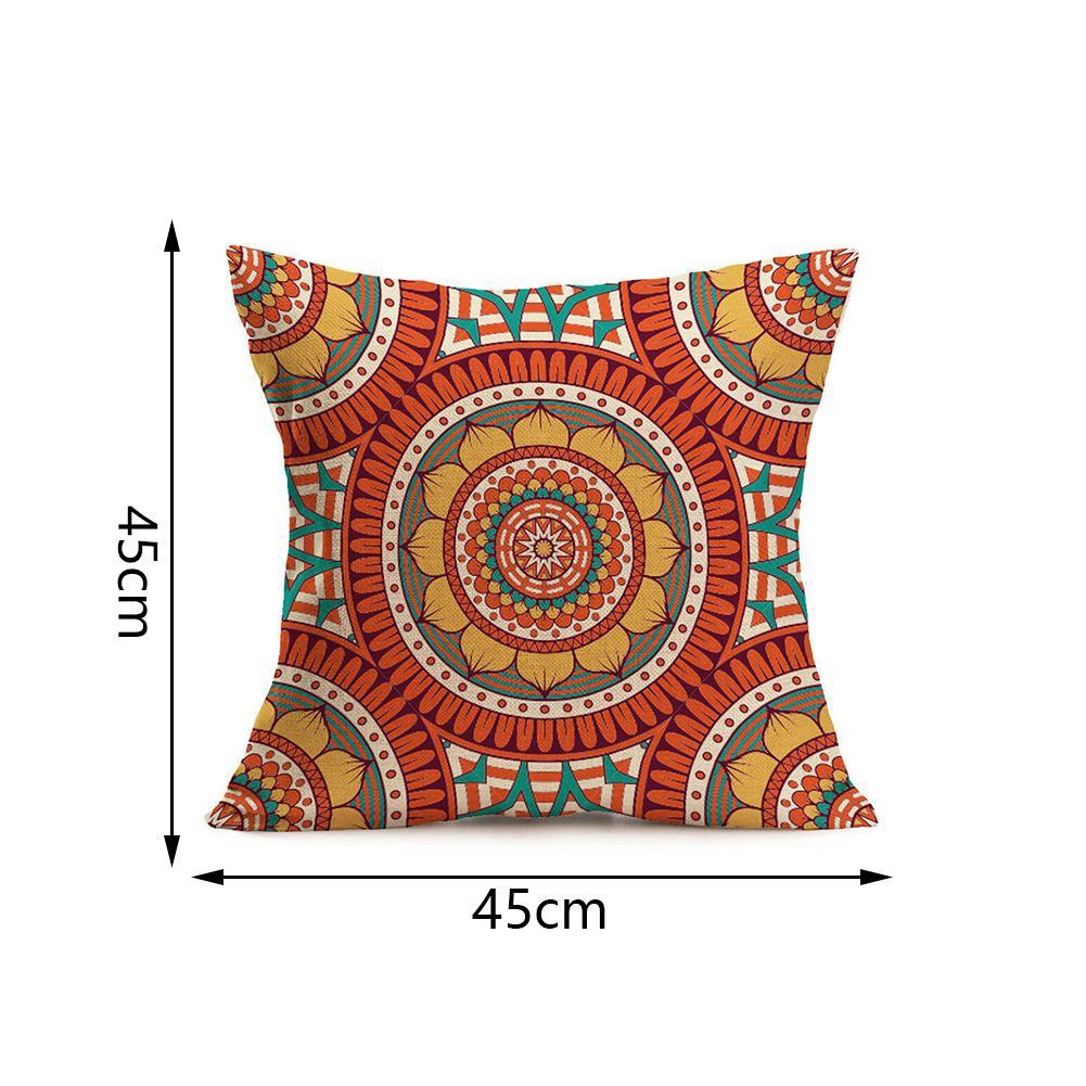 Vỏ Gối Cotton Lanh 45x45cm Phong Cách Bohemian Cổ Điển Trang Trí Nội Thất