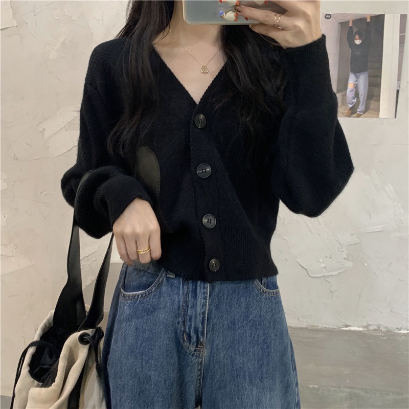 Áo cardigan dệt kim tay dài phong cách thời trang hàn quốc