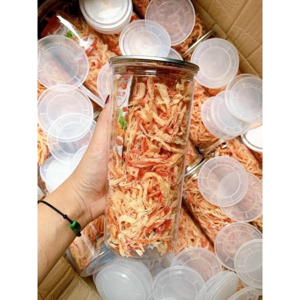 Mực xé sợi hấp nước dừa 250g