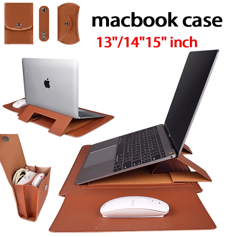 Túi da PU đựng máy tính xách tay thích hợp cho dòng Macbook Air Pro/Macbook Air 11/12/13.3/15.4 inch