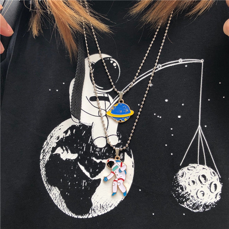 Dây Chuyền Họa Tiết Phi Hành Gia Vũ Trụ Hoạt Hình 16047