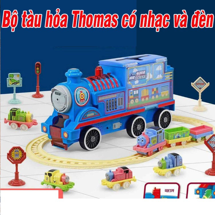 mô hình tàu hỏa Thomas cỡ lớn có âm thanh xe tàu hỏa đồ chơi trẻ em