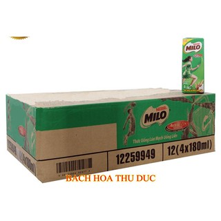 THÙNG 48 HỘP SỮA MILO LÚA MẠCH Active Go 180ml