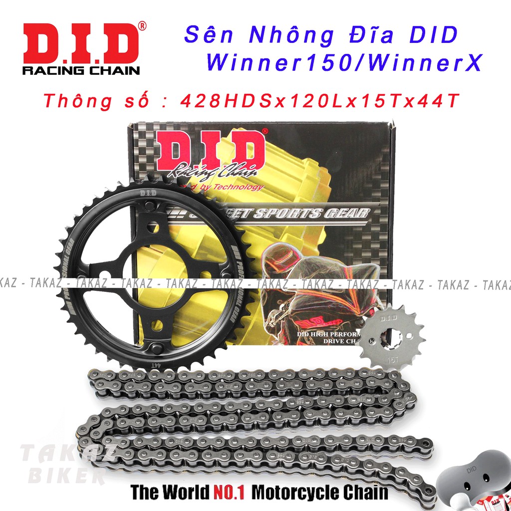 Sên Nhông Dĩa DID HDS Winner 150 - Winner X - FZ Thái Lan B1 mã sp
