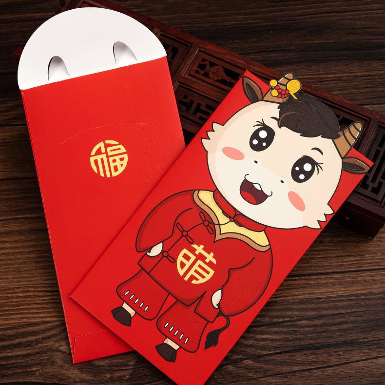 Phim hoạt hình Sáng tạo Phong bì đỏ Năm mới Treasure Red Năm mới Lucky Bag Tiệc cưới Giáng sinh năm mới