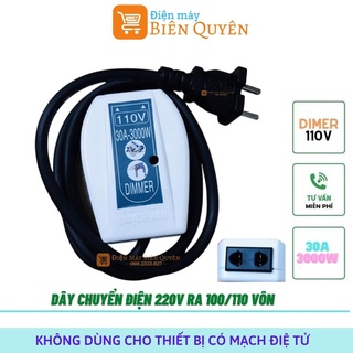 Dây chuyển điện dimer 220 vôn ra 100/110 vôn 3000w