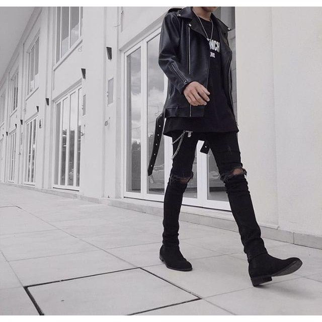 [Mã SRBACK010912 hoàn 20K xu đơn 50K] Maze skinny jean - quần jean đen (trơn/ rách gối) | BigBuy360 - bigbuy360.vn