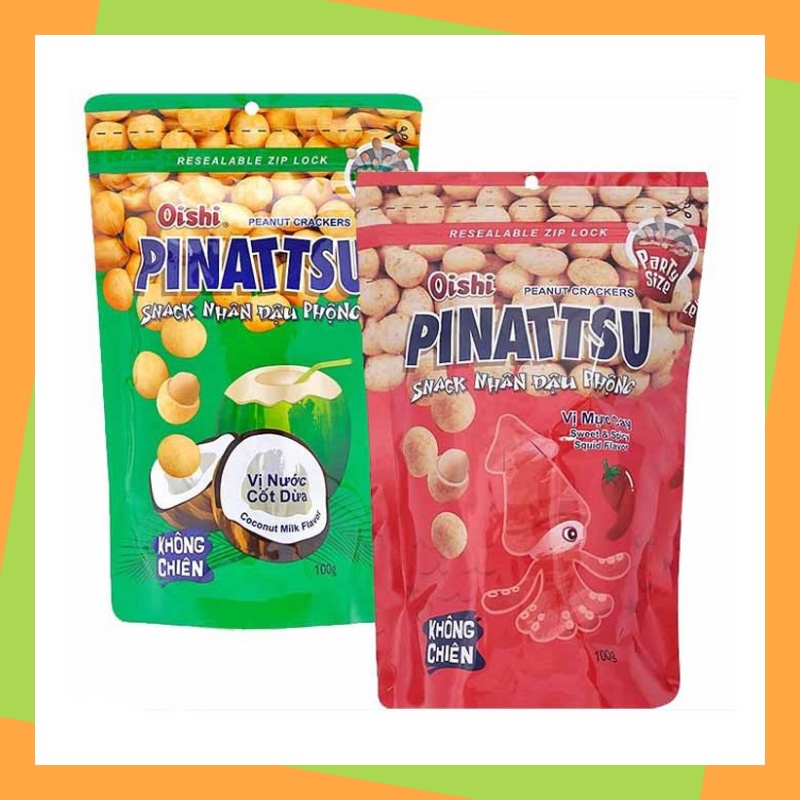 Snack nhân đậu phộng Pinattsu Oishi 95g