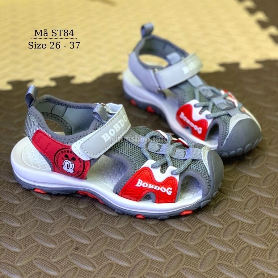 Giày sandal bé trai dáng thể thao dép rọ bít mũi năng động và cá tính cho trẻ em 4 - 12 tuổi đi học đi biển mùa hè ST84