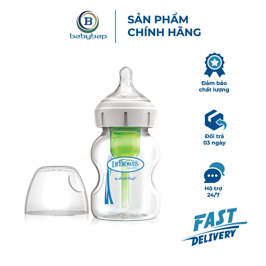 Bình Sữa Cổ Rộng Thủy Tinh Option Plus Dr Brown_s