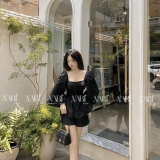 SET ÁO GẤM TAY PHỒNG KÈM SHORT