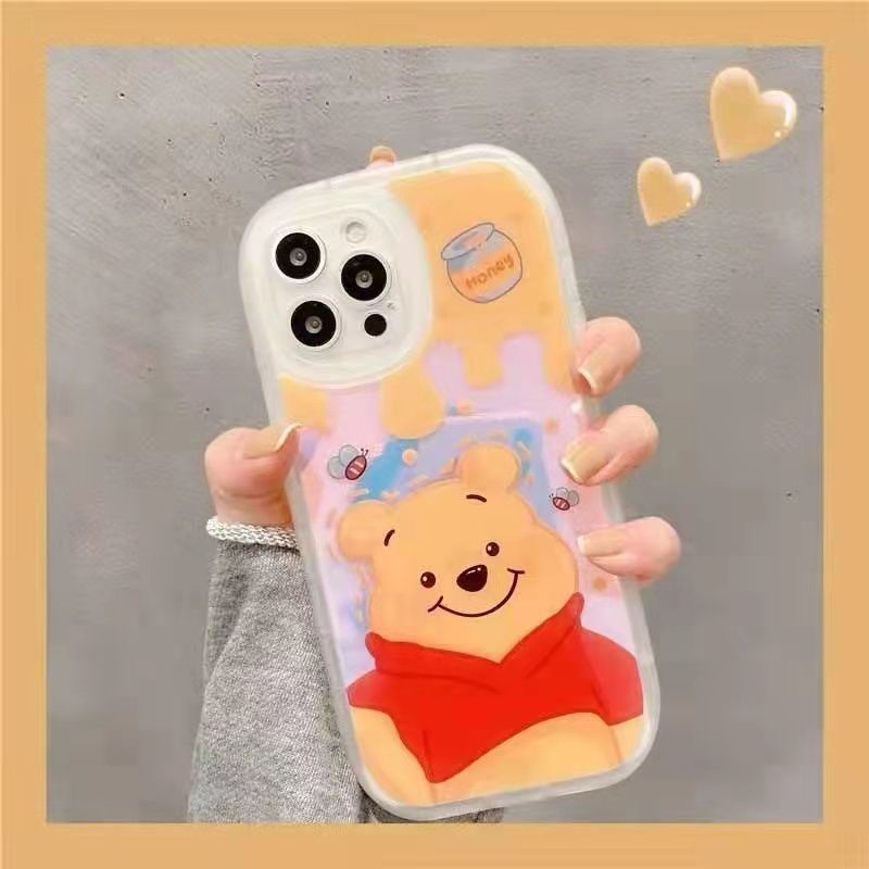 Ốp Điện Thoại In Hình Gấu Dễ Thương Cho IPhone 12 13 11 Pro Max X Xs Max Xr 7734