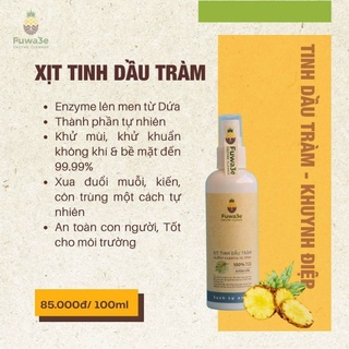 Xịt Tinh Dầu Tràm Fuwa 3E 100ml
