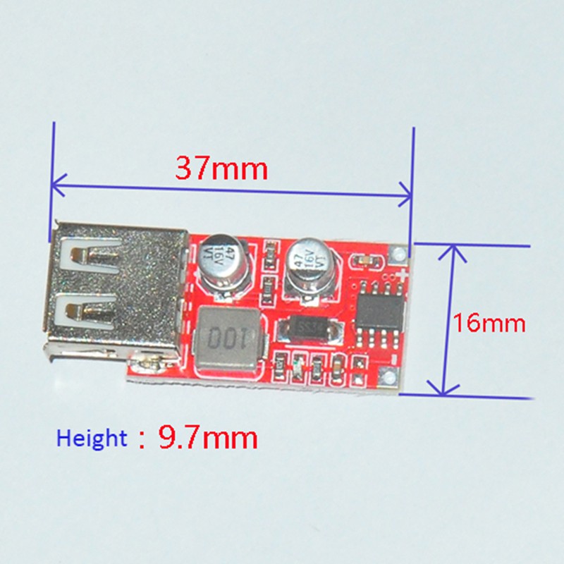 9V / 12V / 24V đến 5V DC-DC Bước xuống Xe sạc Xe hơi Đầu ra 3A Mô-đun USB Tự làm Bộ dụng cụ điện tử Tự làm Bảng mạch Pcb