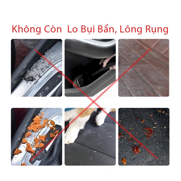 Máy Hút Bụi Mini (Chăn, Ga, Gối, Nệm)Hút Bụi Nội Thất Ô Tô, Hút Lông Rụng Thú Cưng,4 Đầu Hút Thông Minh Hút Sạch Bụi Bám