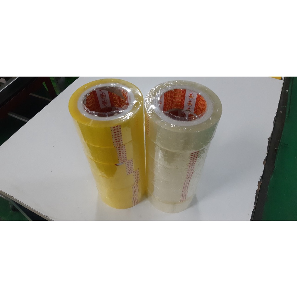 XƯỞNG SX băng keo băng dính dán thùng đóng hàng, văn phòng phẩm kích thước 48mm*50m*60mic giá tốt