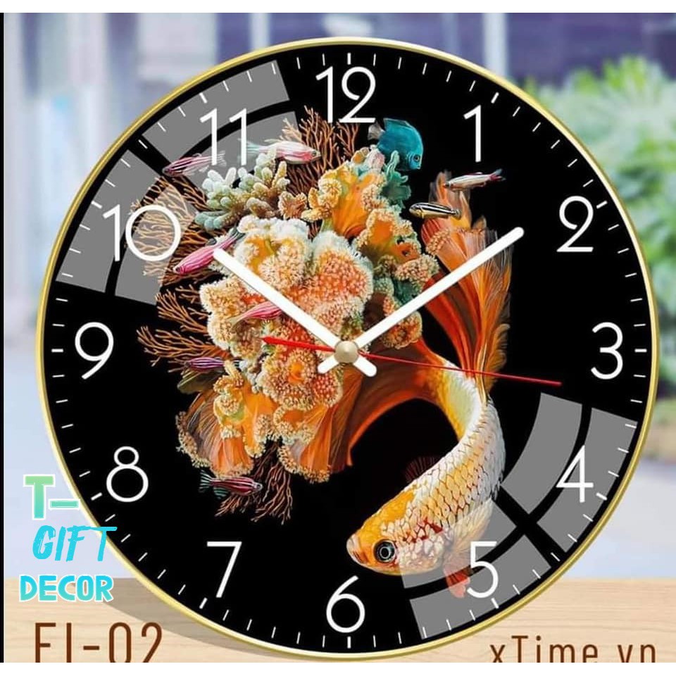 Đồng Hồ Treo Tường Kim Trôi Tráng Gương Chất Lượng Cao Cấp Đẹp Trang Trí Decor Phòng Khách, Phòng Làm Việc...