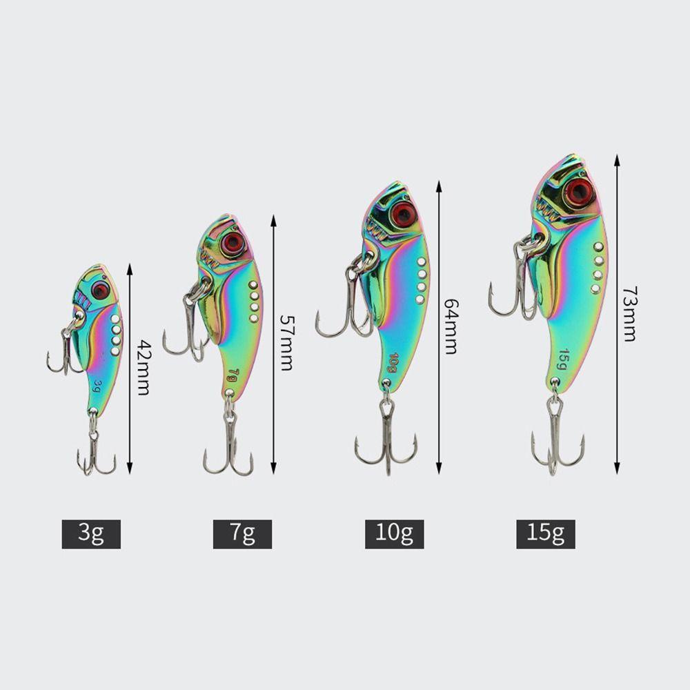 Bộ 5 Mồi Câu Cá Giả Bằng Kim Loại 3g 5g 7g 10g 15g Có Móc Tiện Dụng
