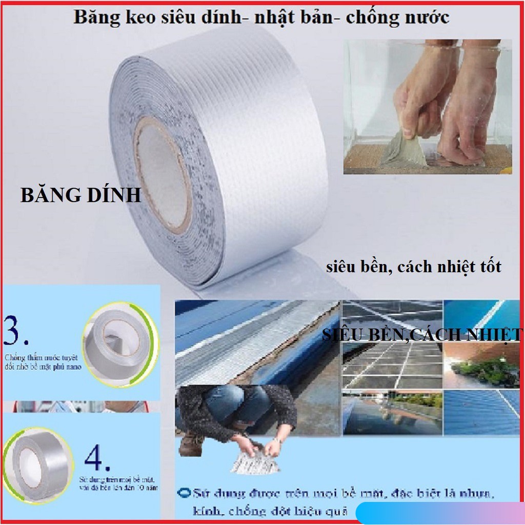 Keo dán chống thấm đa năng Loại to Siêu dính Siêu bền Siêu đàn hồi