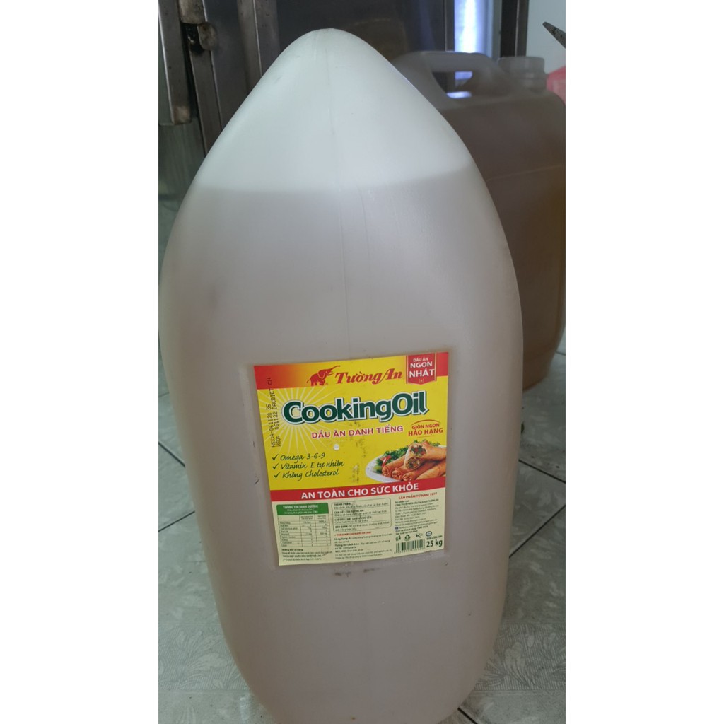 Dầu can Tường An - cooking oil 25kg