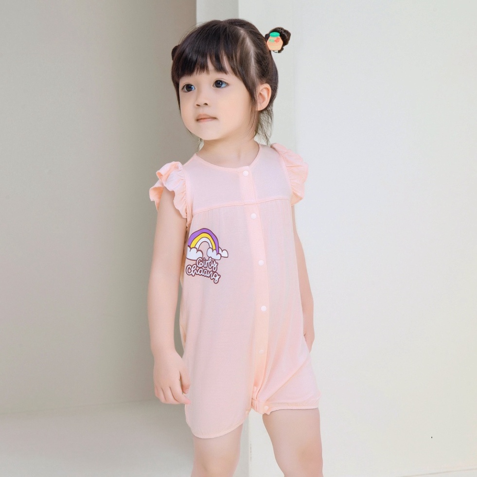 Bộ body cộc tay bé trai bé gái hãng Chaang - SS2022