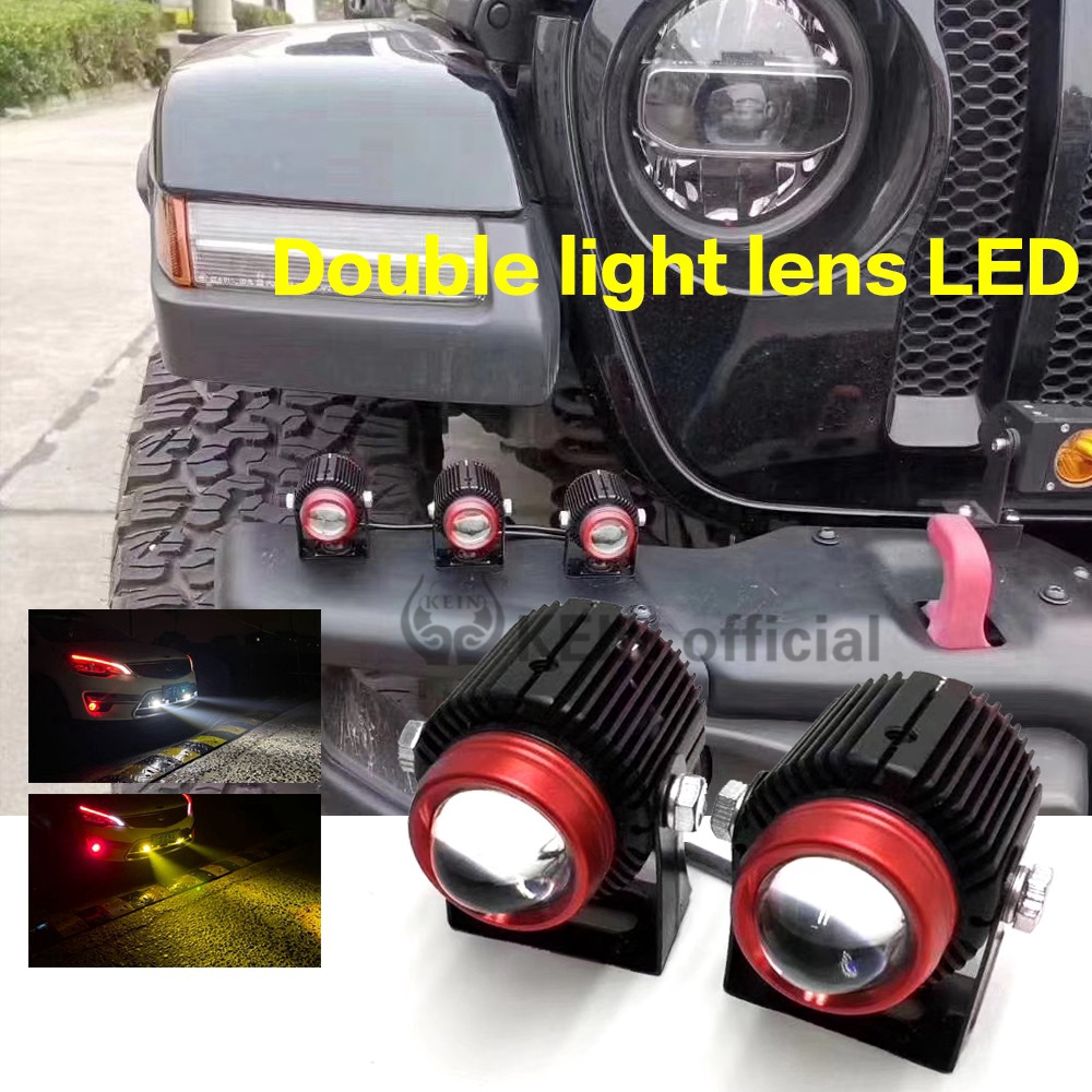 KEIN Mini HID 6500k xe máy cree led Đèn pha cao / thấp Đèn pha Bi-Xenon Ống kính đèn sương mù Đèn chiếu sáng xe ô tô