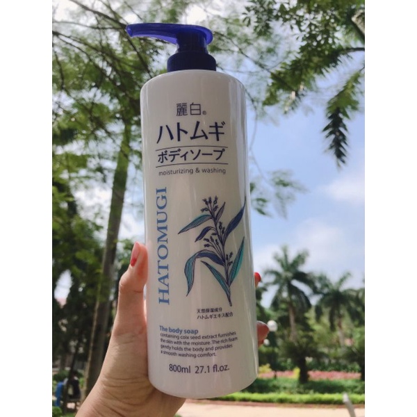 [Hot] Sữa Tắm Ý Dĩ Hatomugi 800Ml