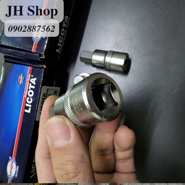 đầu tuýp 1/2 ra lục giác LICOTA TAIWAN size lớn (12mm, 14mm, 17mm)